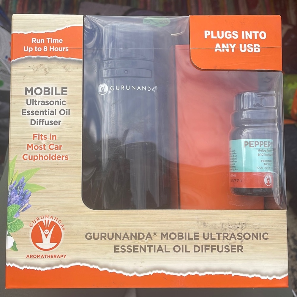 GURUNANDA Mobile Ultrasonic Essential Oil Diffuser